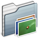 Wallpaper Folder Graphite Icon 128x128 png